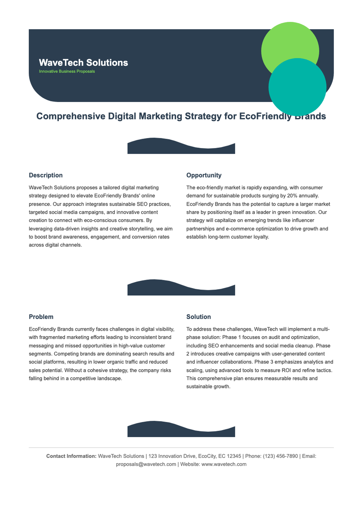 Modern business project proposal template with green and navy design_variant_1